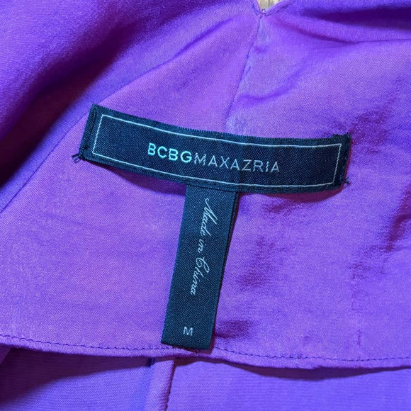 BCBG Maxazria Magenta Edita Twist Back High-Low Tank, M - Picture 5 of 6